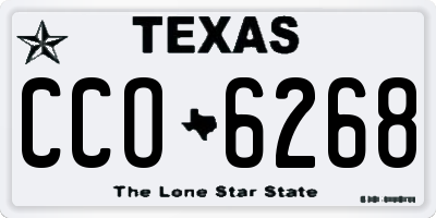 TX license plate CCO6268