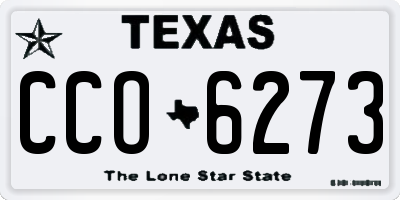 TX license plate CCO6273
