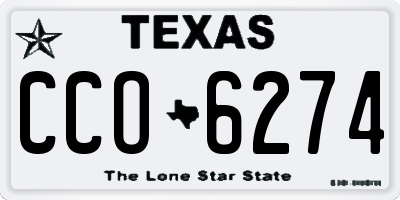 TX license plate CCO6274