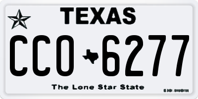 TX license plate CCO6277