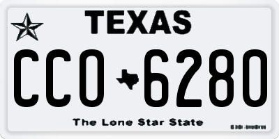 TX license plate CCO6280