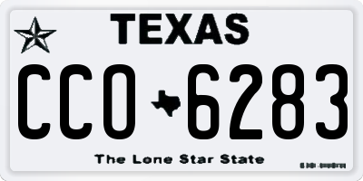 TX license plate CCO6283