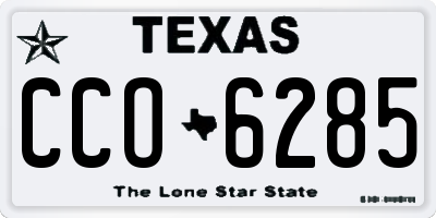 TX license plate CCO6285