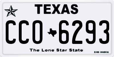 TX license plate CCO6293