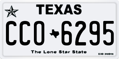 TX license plate CCO6295
