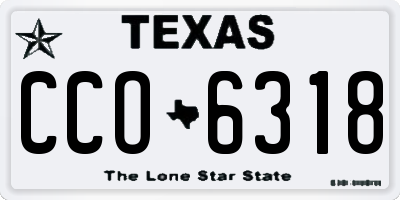TX license plate CCO6318
