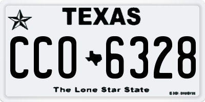 TX license plate CCO6328