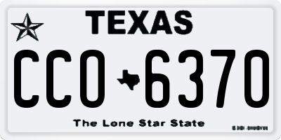 TX license plate CCO6370