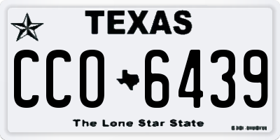 TX license plate CCO6439