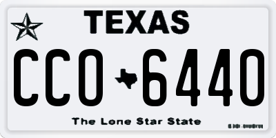 TX license plate CCO6440