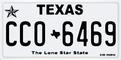 TX license plate CCO6469