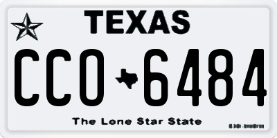 TX license plate CCO6484