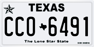 TX license plate CCO6491