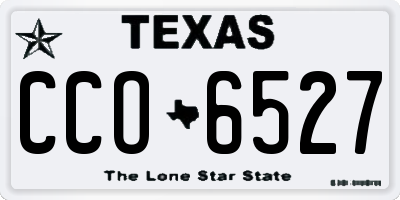 TX license plate CCO6527