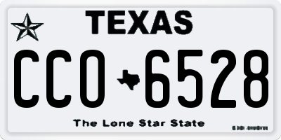 TX license plate CCO6528