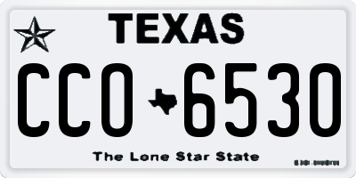 TX license plate CCO6530