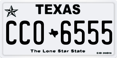 TX license plate CCO6555