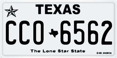 TX license plate CCO6562