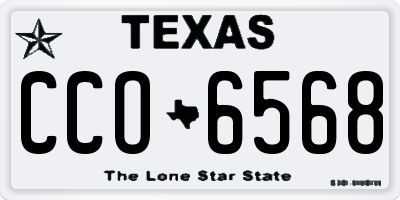 TX license plate CCO6568