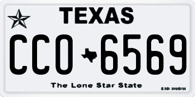 TX license plate CCO6569