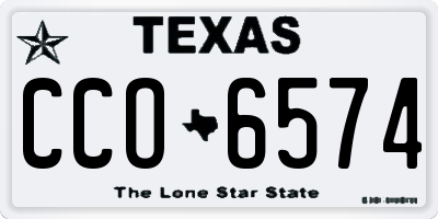 TX license plate CCO6574