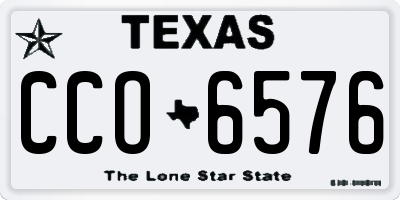 TX license plate CCO6576