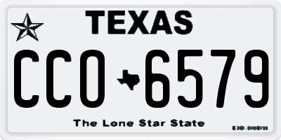 TX license plate CCO6579