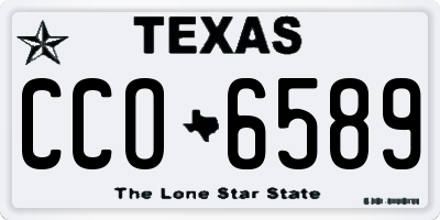 TX license plate CCO6589