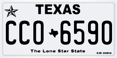 TX license plate CCO6590