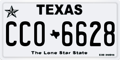TX license plate CCO6628