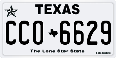TX license plate CCO6629
