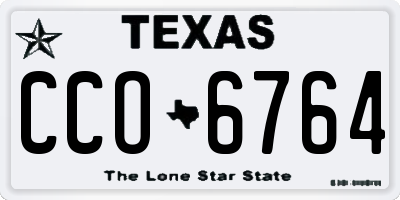TX license plate CCO6764