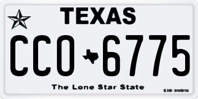 TX license plate CCO6775