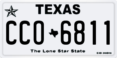 TX license plate CCO6811