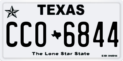 TX license plate CCO6844