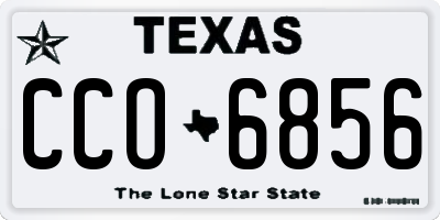 TX license plate CCO6856