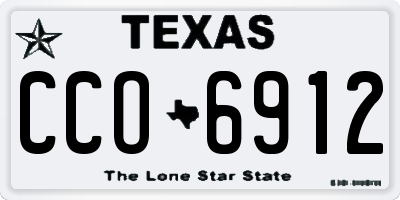 TX license plate CCO6912