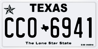 TX license plate CCO6941