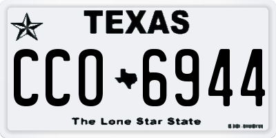 TX license plate CCO6944