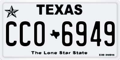 TX license plate CCO6949