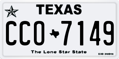 TX license plate CCO7149