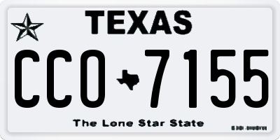 TX license plate CCO7155