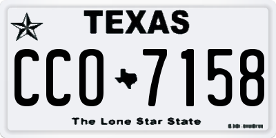 TX license plate CCO7158