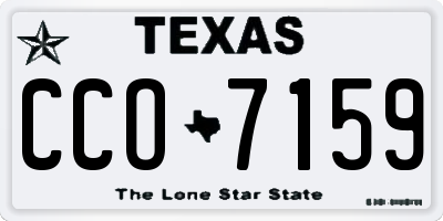 TX license plate CCO7159