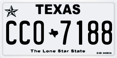 TX license plate CCO7188
