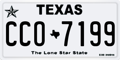 TX license plate CCO7199