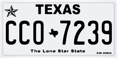 TX license plate CCO7239