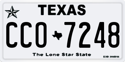 TX license plate CCO7248