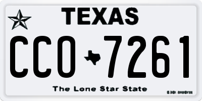 TX license plate CCO7261