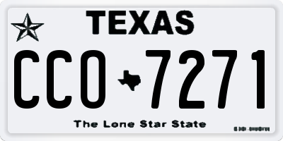 TX license plate CCO7271